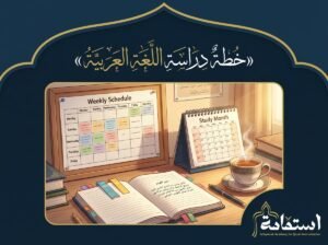 صورة تعبيرية عن خطة دراسة اللغة العربية — أكاديمية استقامة